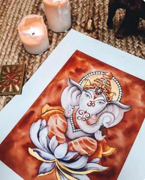 Акварельный марафон Ганеша (Анжелика Ferra)