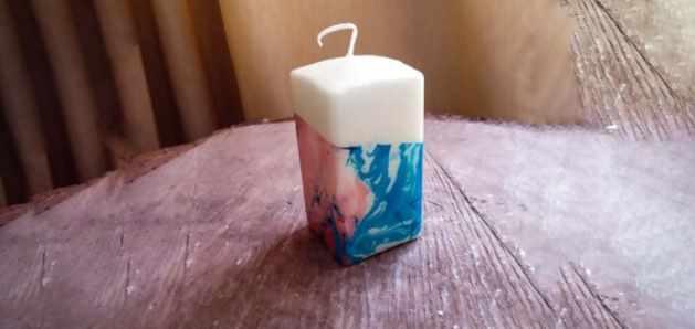 Мраморирование  свечей (Ольга Плюсова, Яна Ножкина)