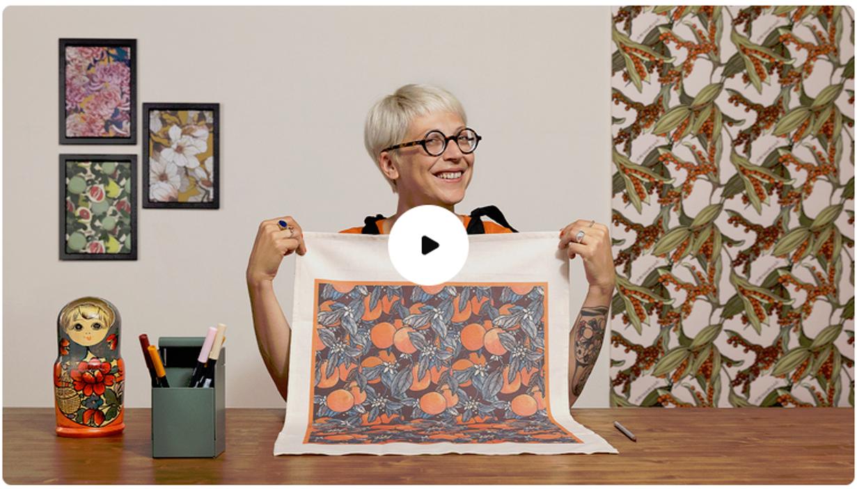 [Domestika] Создание ботанических узоров на основе рисунка (Джулия Този)