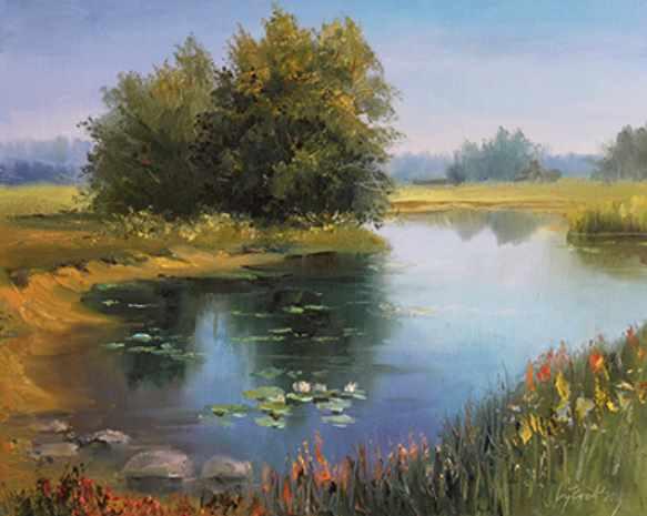 Деревья у пруда (Вячеслав Сучков), фото 1 из 1.
