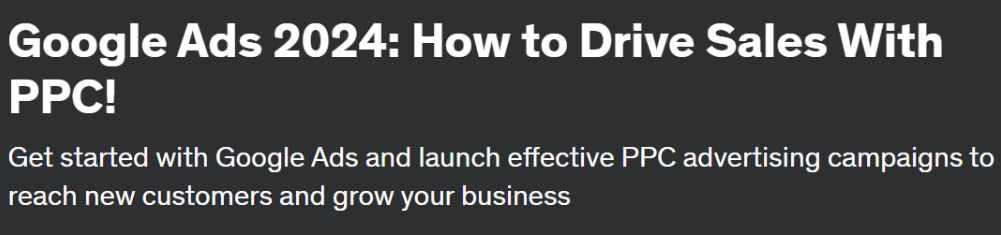 [Udemy] Google Реклама 2024: как увеличить продажи с помощью PPC (Антон Воронюк)