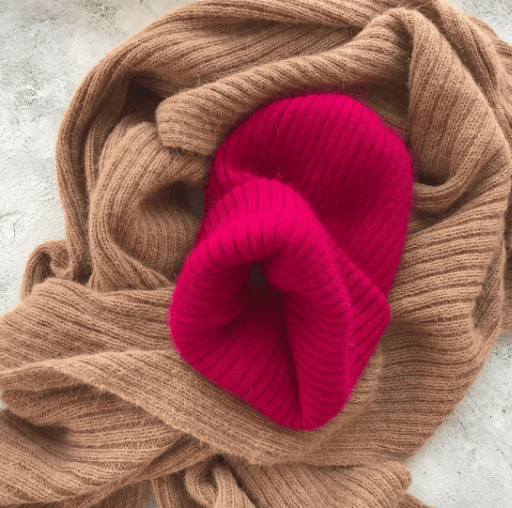 [a_markt_garn] Шапка Basic из пуха норки