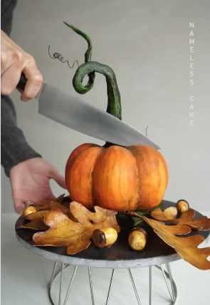 Торт 3D «Тыква» (Евгений Костюченко) @nameless_cake