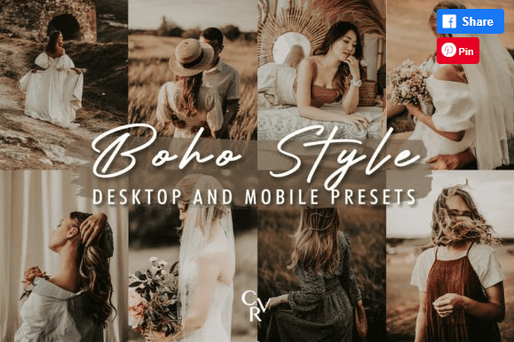 [Creativefabrica] 10 Boho Style Lightroom Presets