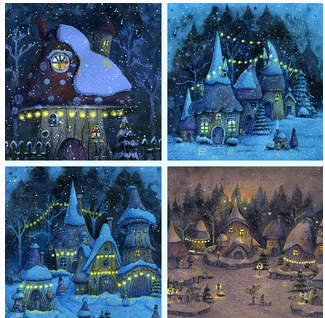 [olaartschool] Снежная ночь (Дарья Пнева)