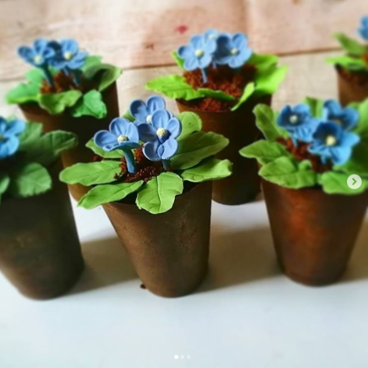 МК "Пироженое в виде цветочного горшка" (Анна Журавель), фото 1 из 1.