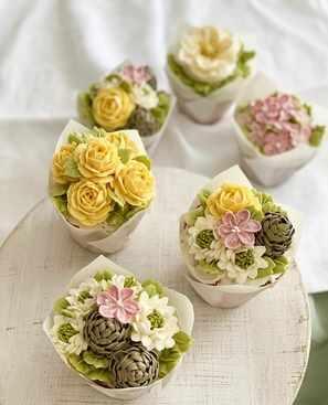 Видео урок "Весенние капкейки". Уровень 1 Начинающий (Залина Борисова)