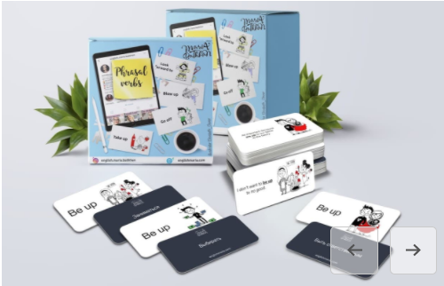 Карточки для изучения английского языка. Набор фразовые глаголы (Мария Батхан)