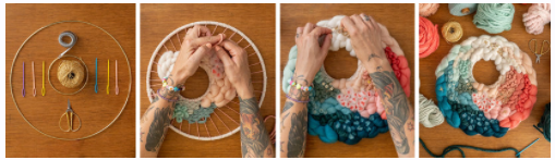 [Domestika] Круговой гобелен. Яркий декор стен (Jen Duffin)