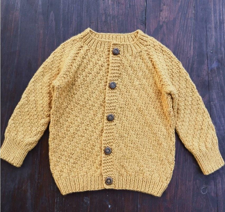 Полосатый кардиган со скрытым регланом, инструкция. (Мария Левина)