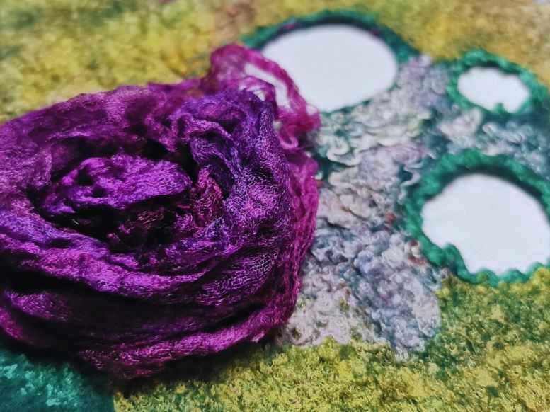 [Школа войлока] Урок 6 - Объемные цветы (Оксана Ткаченко)