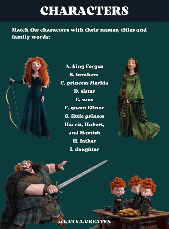 [katya.creates] Воркбук по мультфильму Brave