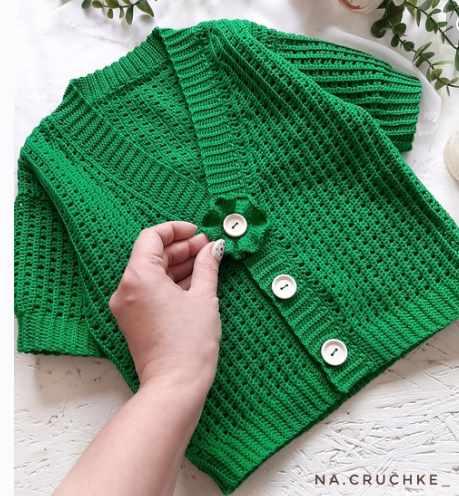 Мастер-класс по вязанию крючком кофточка Диана (na.cruchke_), фото 1 из 1.