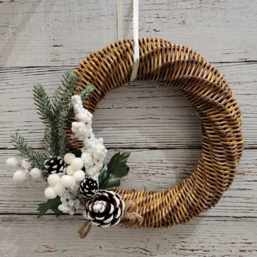 Мастер-класс «Новогодний венок» (Наталия Демидченко)