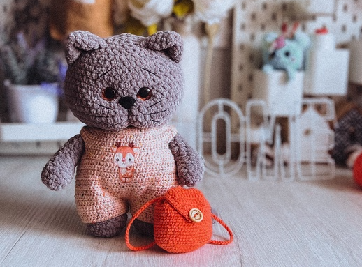 Котик и Зайка Плюшка (Анастасия Будаева)