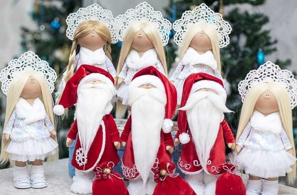 Мастер-класс по снегурочке и дед морозу (Наталья Гаязова)