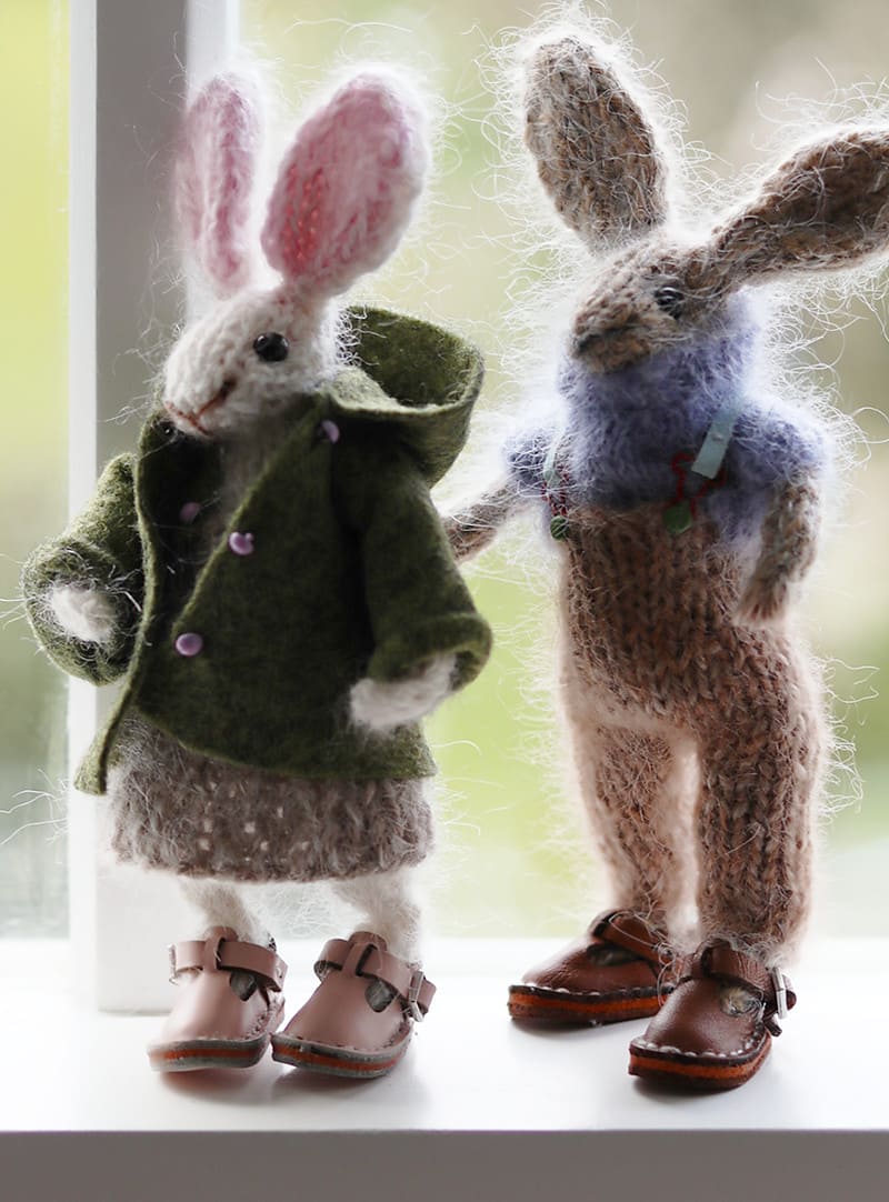 [Вяжи.ру] Вязаная спицами кукла кролик Rabbit Doll (Claire Garland)