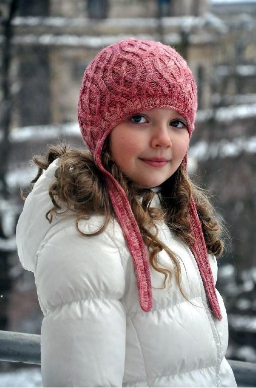 Шапочка с ушками STRAWBERRY SEMIFREDDO (Наталья Пелых)