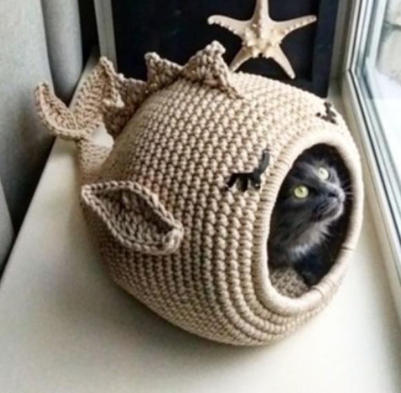 Домик для кошки Кит (Handmade_store64)