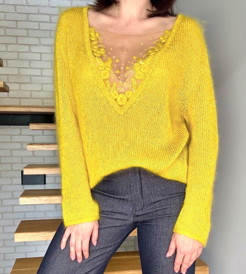 [natalia_kovaleva_design] Джемпер Мимоза (Наталья Ковалева)