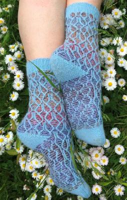 [helenavasilevna] Носки Мотыльки (Алена Малевич), фото 1 из 1.