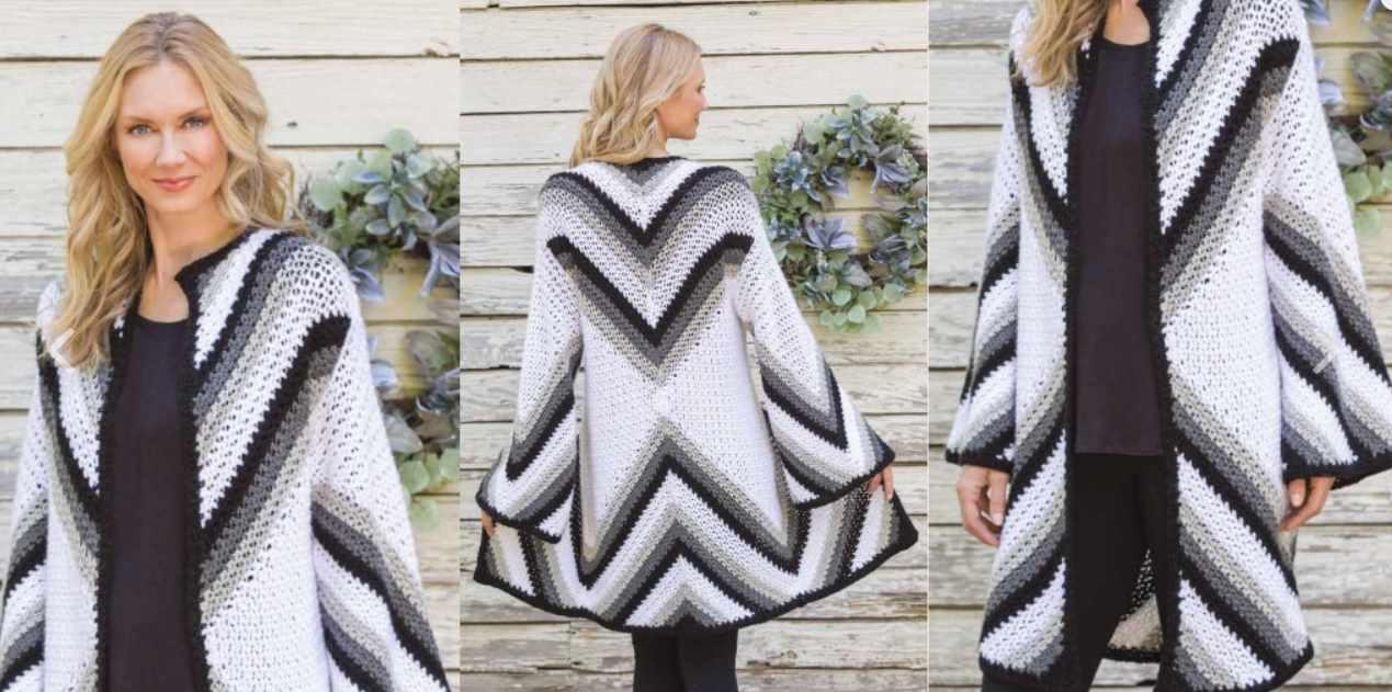 [vjazhi.ru] Длинный кардиган крючком Shadow Arrow (Jill Hanratty)