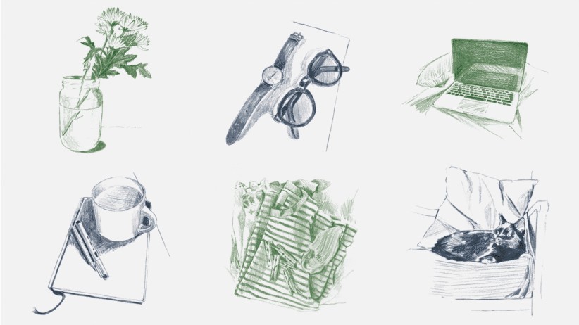 [Domestika] Иллюстрация в скетчбуке цветными карандашами | Sketchbook Illustration with (Зои Баркер)