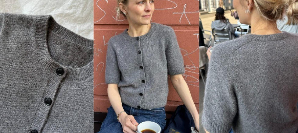 [Вяжи.ру] Укороченный кардиган с японским плечом, вязаный спицами сверху Maggie (PetiteKnit)