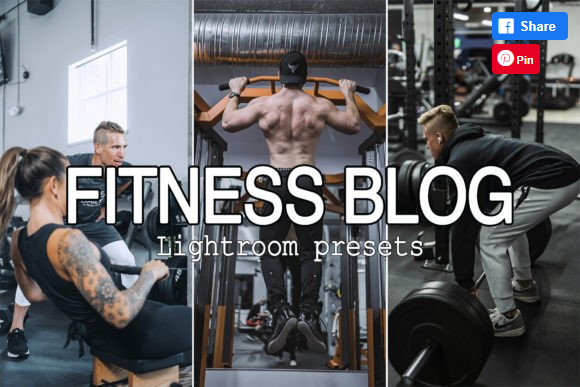 [Creativefabrica] 12 Fitness Blog Lightroom Presets