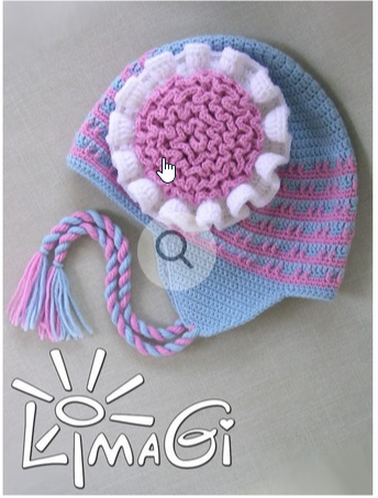 Шапочка Рюшевый цветок (LimaGi), фото 1 из 1.