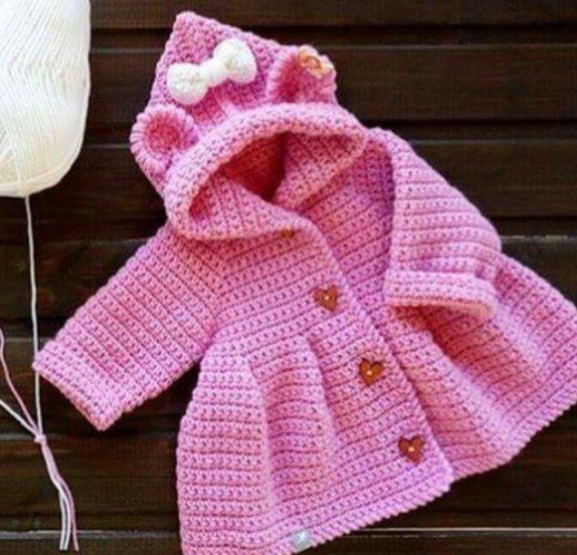 Кардиган-пальто крючком (elfcrochet)