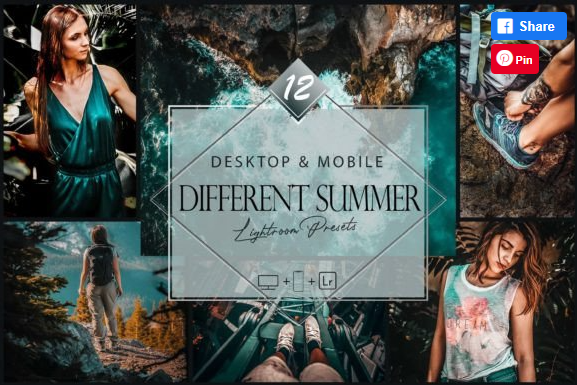 [Creativefabrica] 12 Different Summer Lightroom Presets, фото 1 из 1.