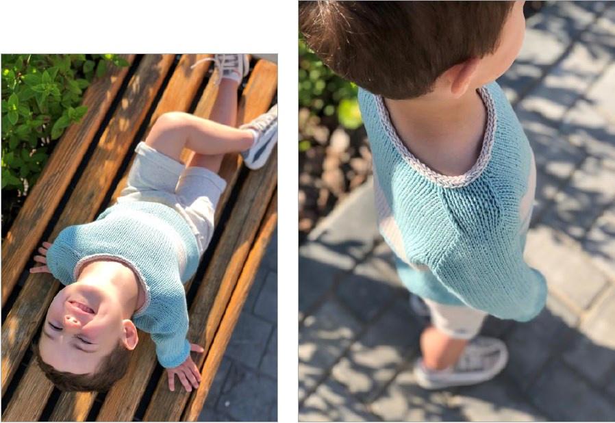 Детский МИНИКАЙФОВЫЙ СВИТЕР (vlada_knitting)