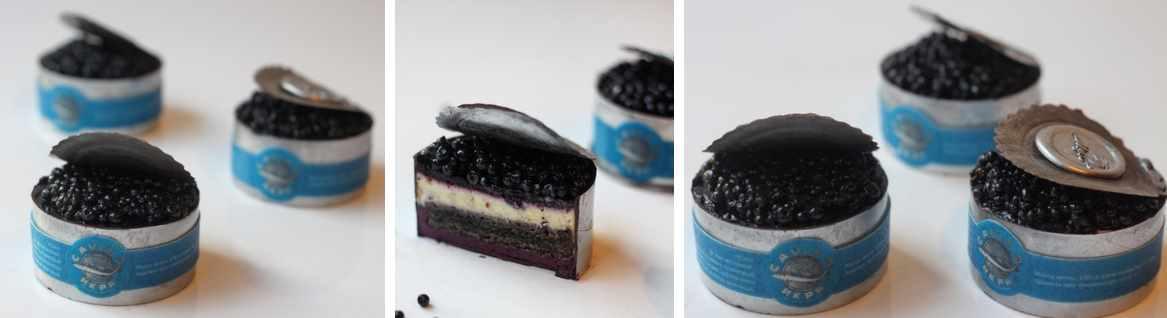 Пирожное "Чёрная икра и Красная икра" (Виктория Углева)