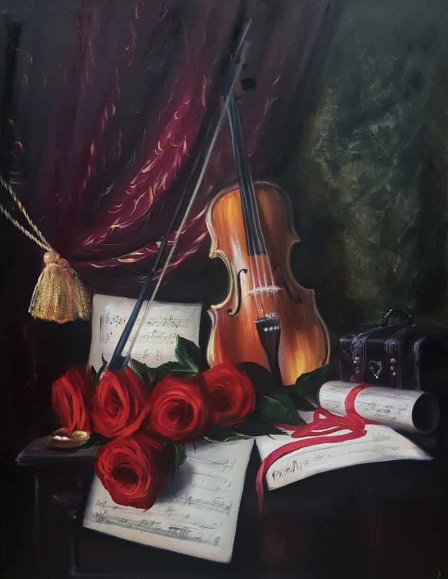 Скрипка и розы (Ольга Базанова)