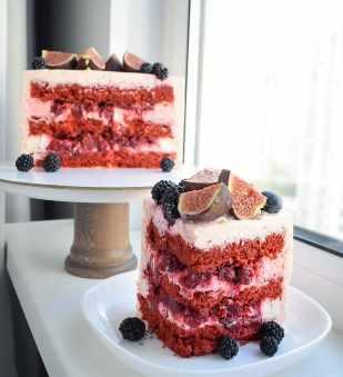 Рецептурная карта «Красный бархат с вишней и клубничным ганашем» (Софья Иванькова)