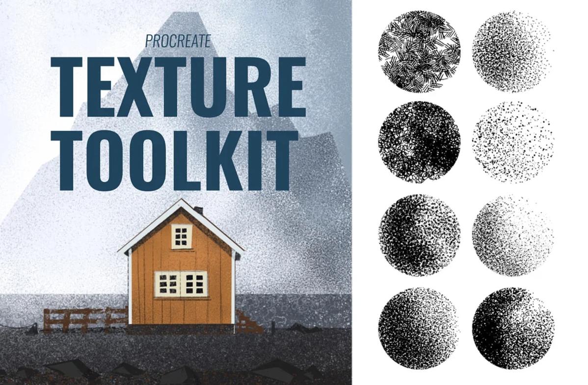 Procreate Texture Toolkit. Инструментарий Procreate Texture (Kassandra Escoe)