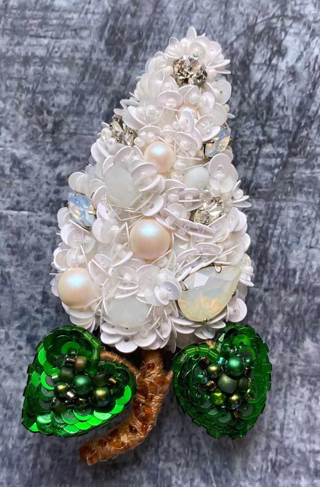 Брошь Сирень (Ольга Лухт)
