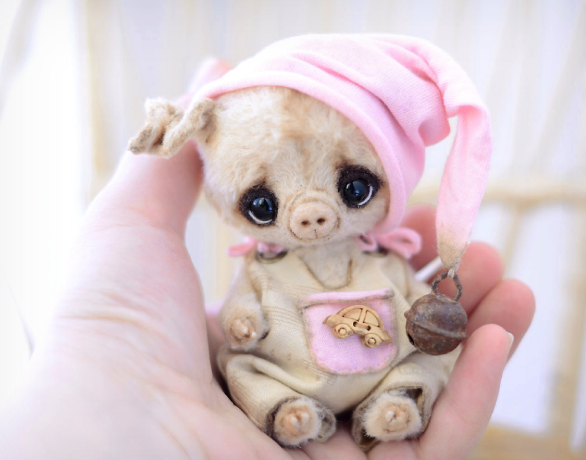 Выкройка + подробный МК "Поросёнок" (Катя Беспалова)