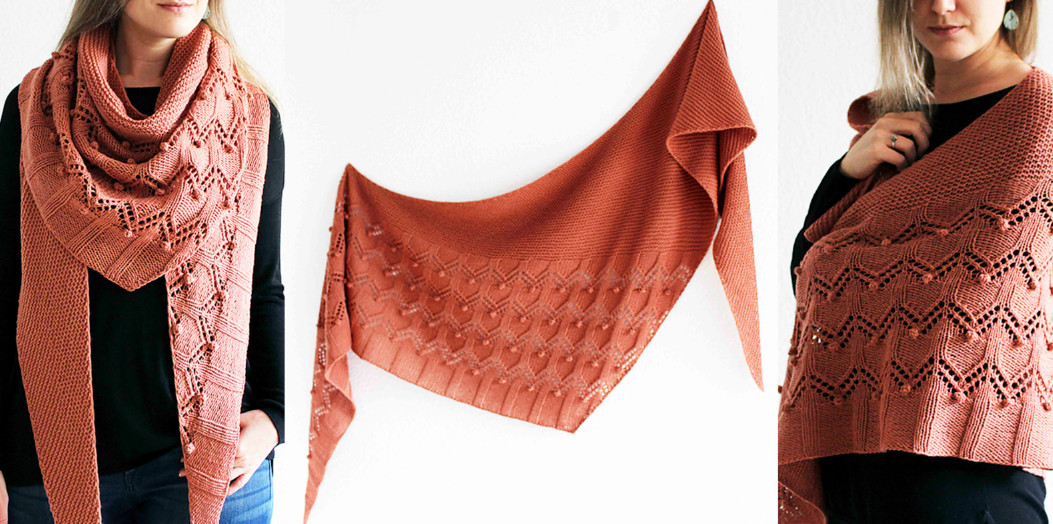 [Вяжи.ру] Шаль с шишечками A Shelter from the Cold (Лиза Ханнес)