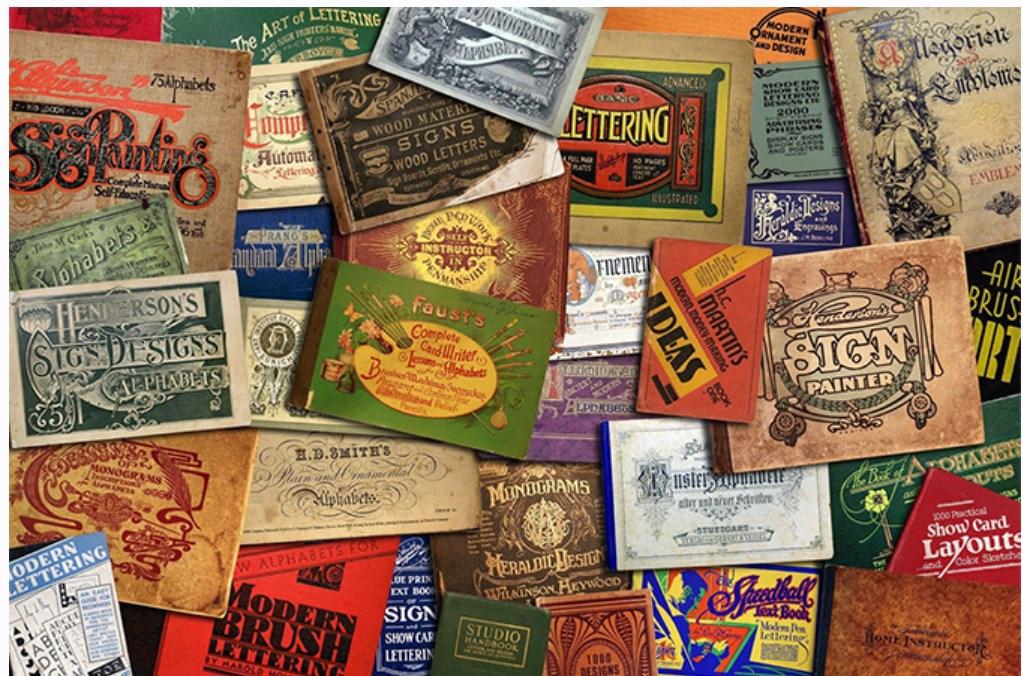 [Retrosupply.co] Коллекция из 125 винтажных книг по леттерингу