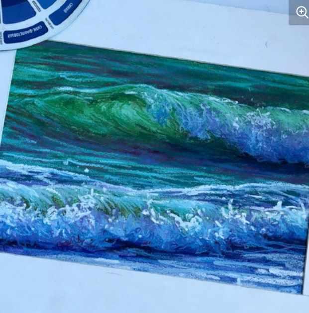 [Школа Пастели Soshnikova School] Морские волны (Елена Сошникова)