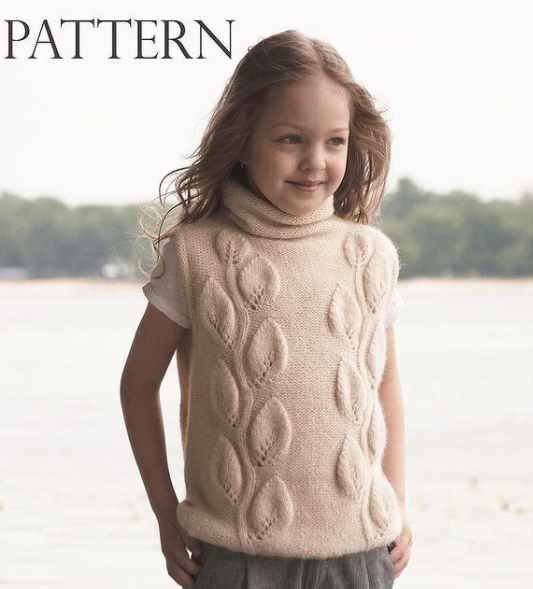 Детский жилет Leafy (Татьяна Мулокас, knitterra)