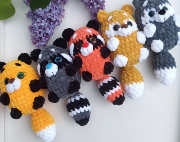 [Do_bro_v_dom] Хвостики: Красная панда, Енотик, Коржик, Хаски, Лисичка (Алина Ерукова), фото 1 из 1.