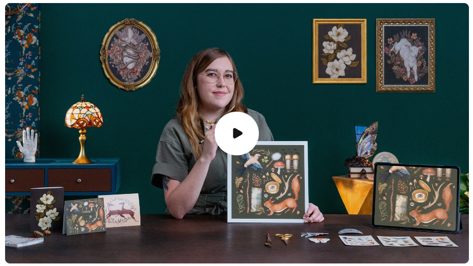 [Domestika] Печатные иллюстрации: Гайд по продажам и маркетингу ваших работ (Jessica Roux, Джессика Ру)