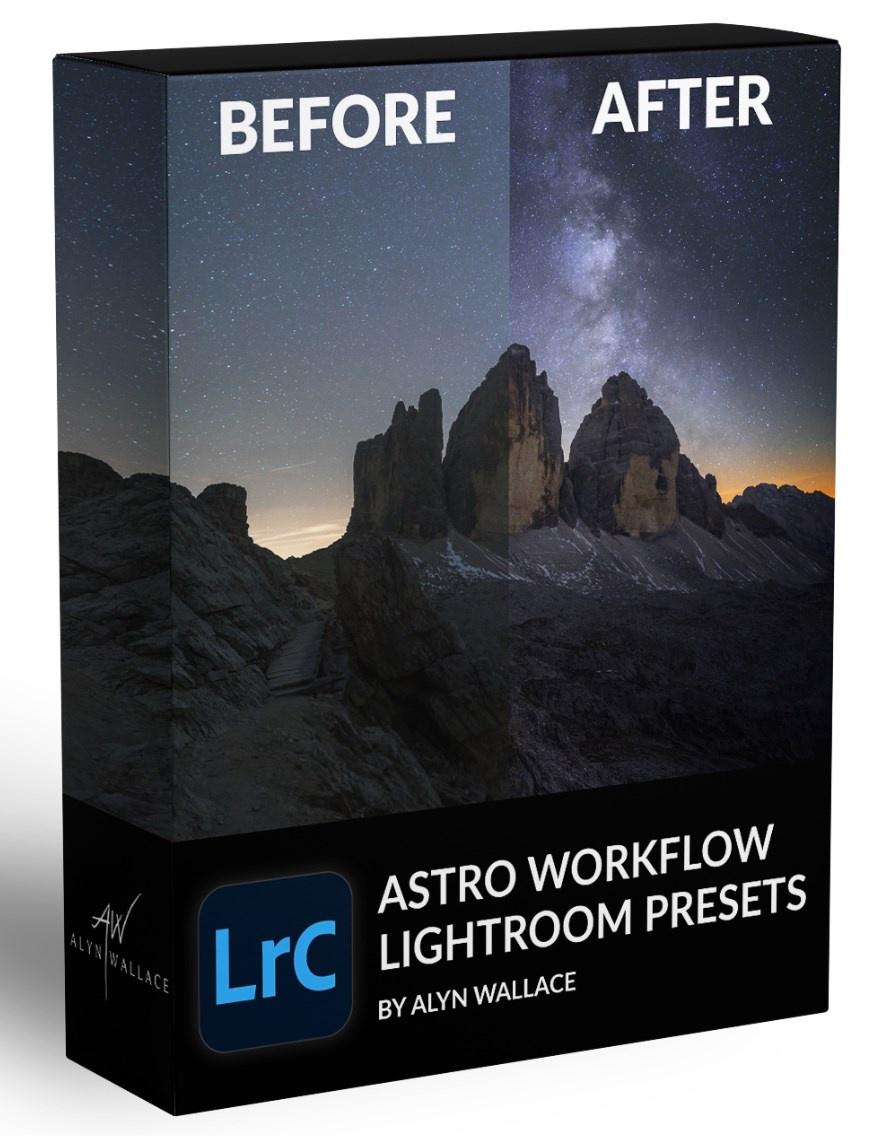 Пресеты для звездного неба - Astro Workflow Lightroom Presets, 2018 (Alyn Wallace)
