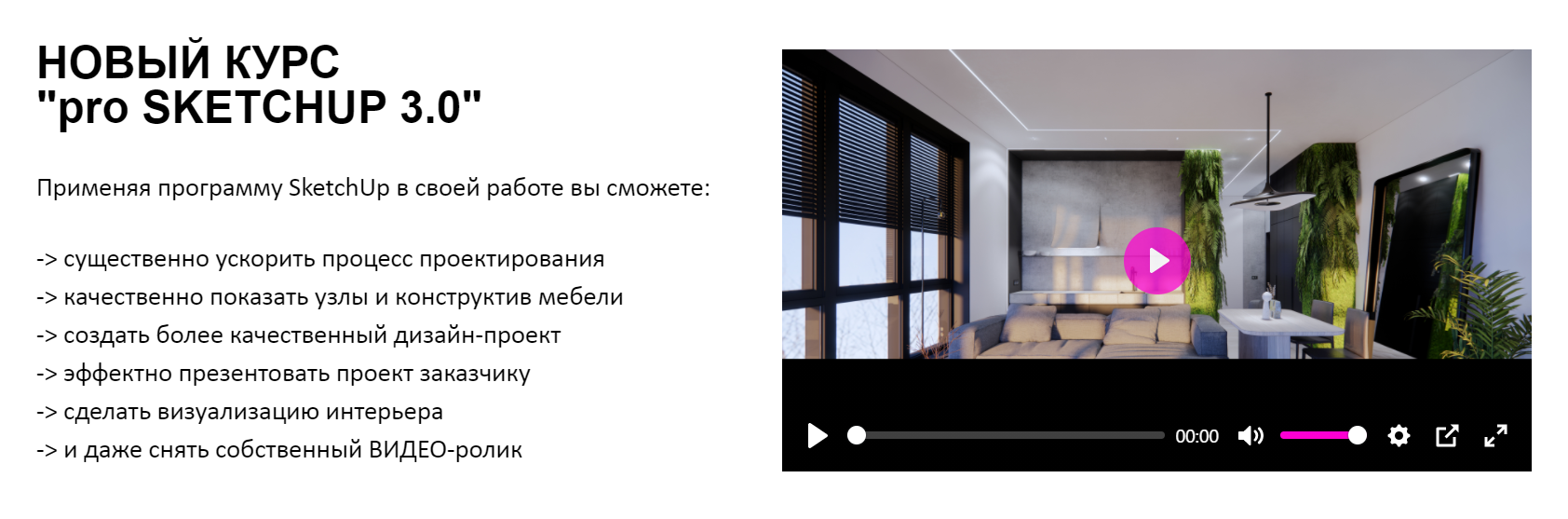 [Умный Дизaйн] Pro SKETCHUP 3.0. Тариф "Маг" (Полина Афонская, Елена Трофимова)