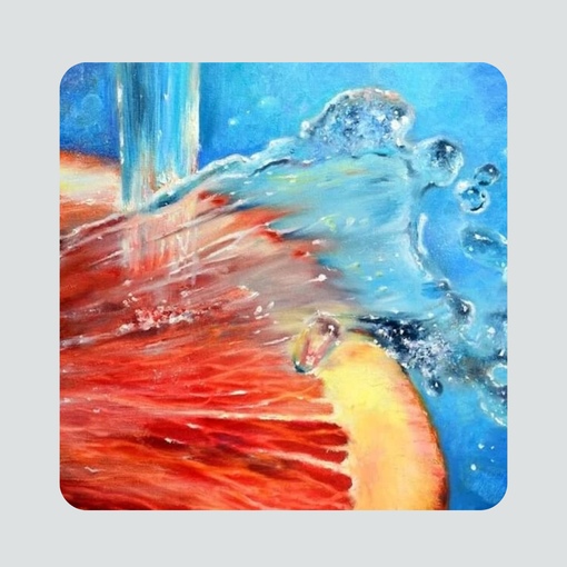 Грейпфрут под струей воды (Юлия Кошелева)