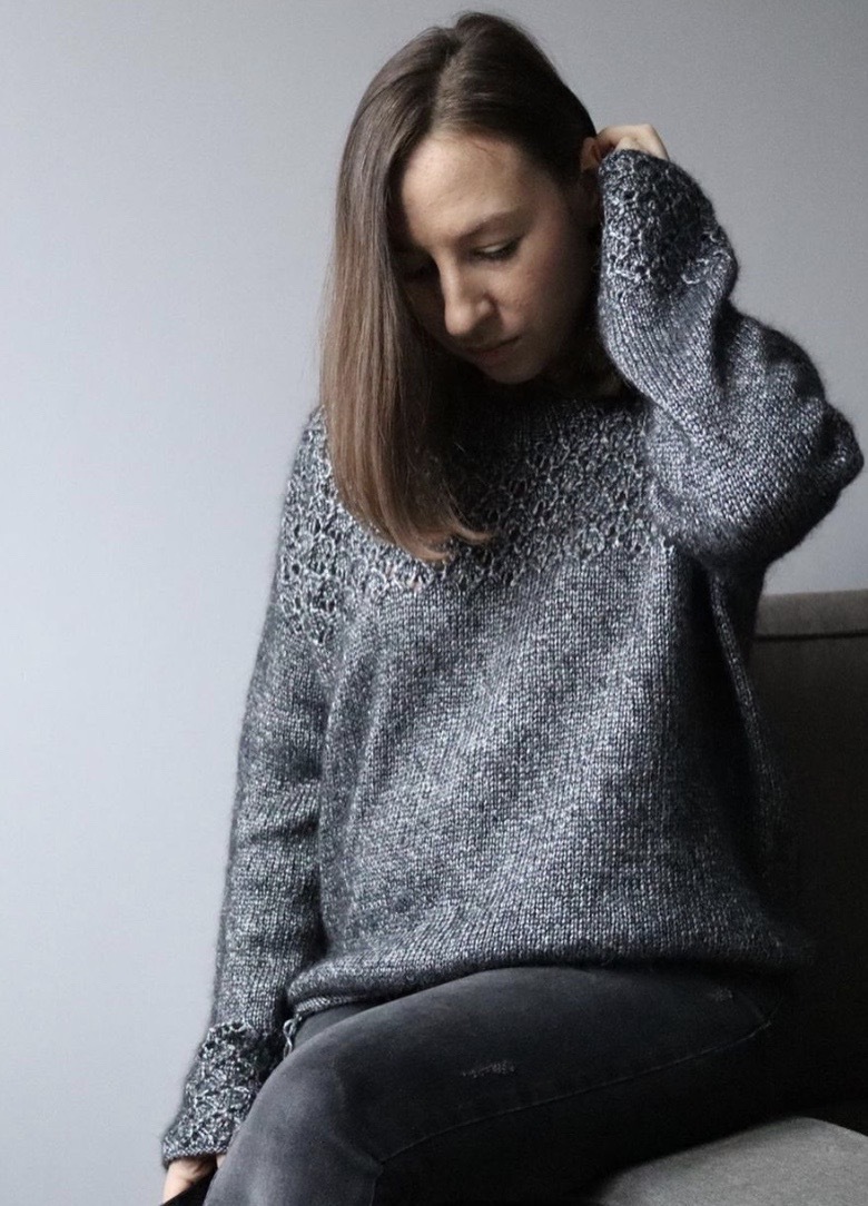 [listvennica] Свитер Oriental (Евгения Телегина)