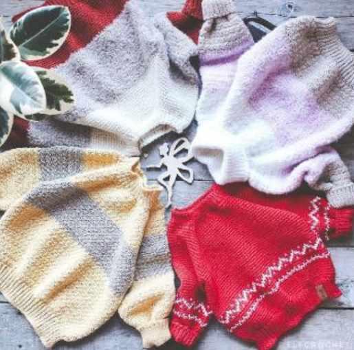 Свитер крючком My rainbow sweater (elfcrochet)